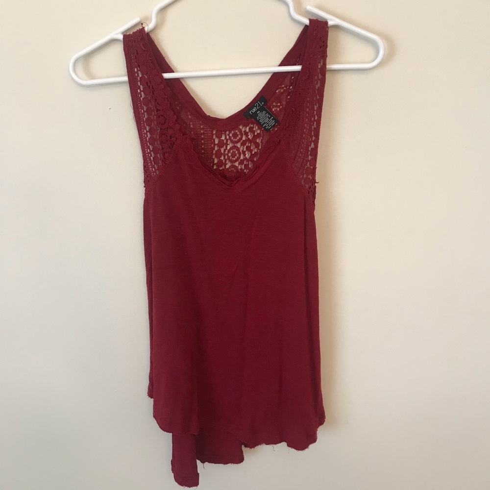 Maroon Tank Top